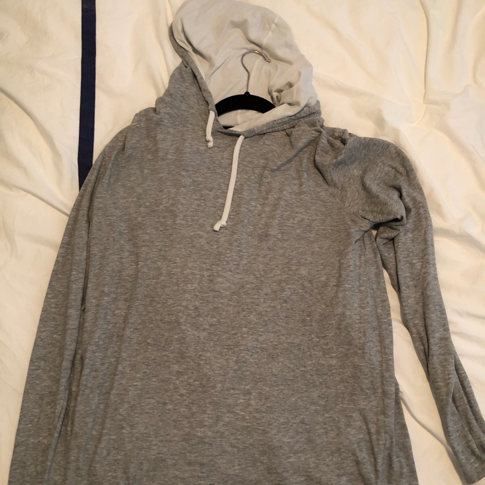 Two tone white and gray Vince hoodie